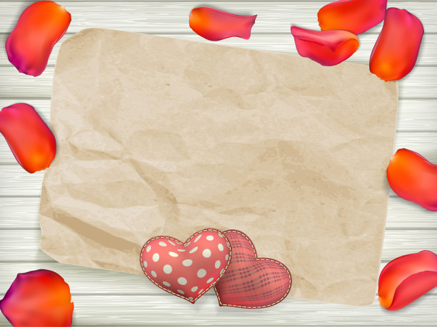 木制盘子上的情人节玩具。每股收益10图片下载