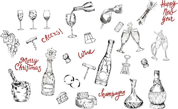 含酒精的饮料组图片下载