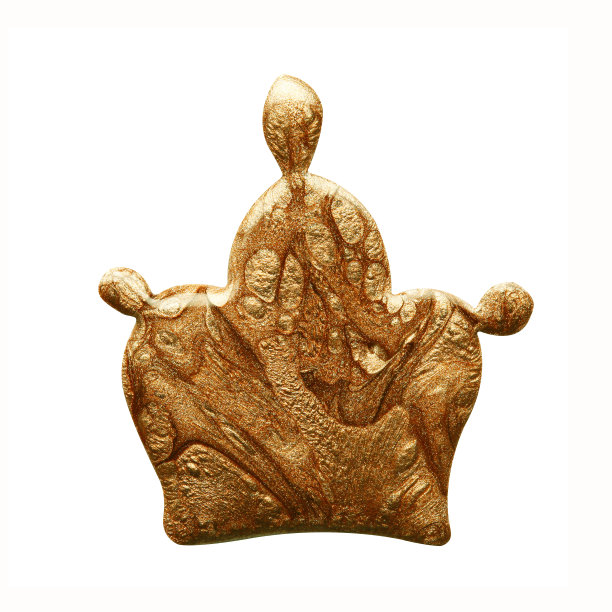 白色皮肤上有金色指甲油形状的冠状斑点图片下载