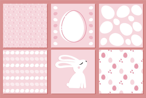 设置复活节彩蛋无缝图案春假图片下载