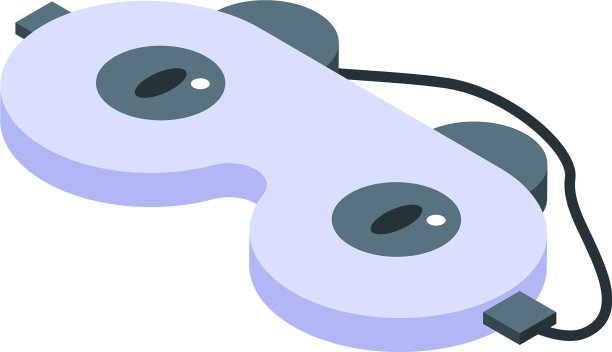 睡眠眼罩图标等距样式图片下载