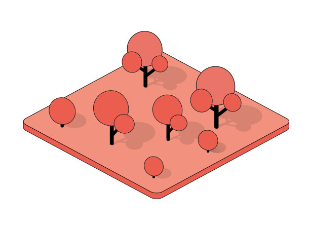 等距三维块模区部分图片下载