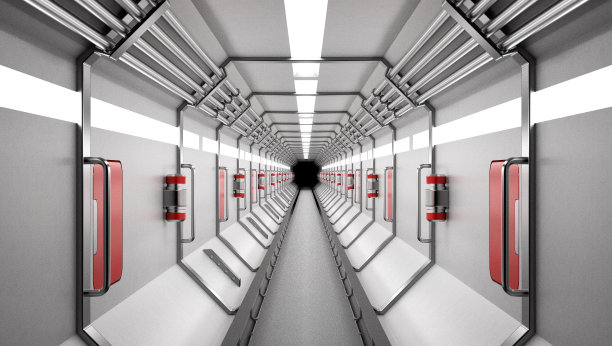 未来宇宙飞船走廊图片下载