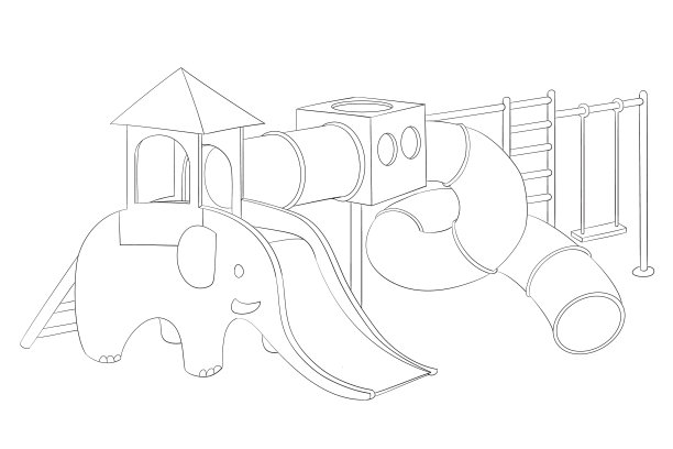 有秋千的游乐场没有孩子图片下载