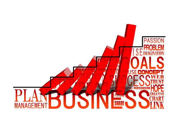 红色条形图倾斜的多米诺骨牌在业务风险的概念图片下载