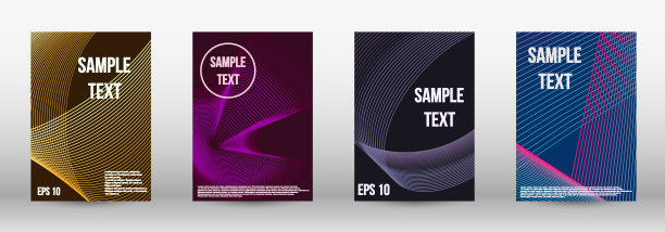 带线条的几何模板图片下载