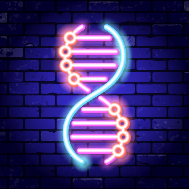 dna霓虹灯招牌图片下载