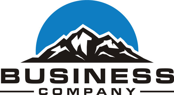 剪影山太阳顶山雪峰标志图片下载