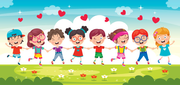 快乐的小朋友玩得开心图片下载