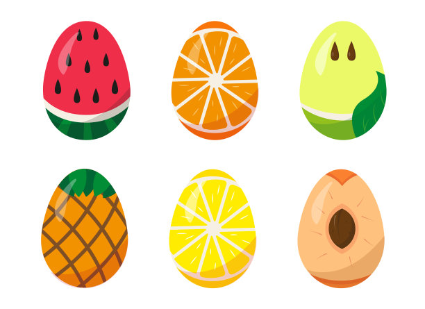 把复活节彩蛋画得像水果图片下载