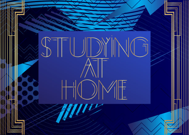 装饰艺术在家学习文本。图片下载