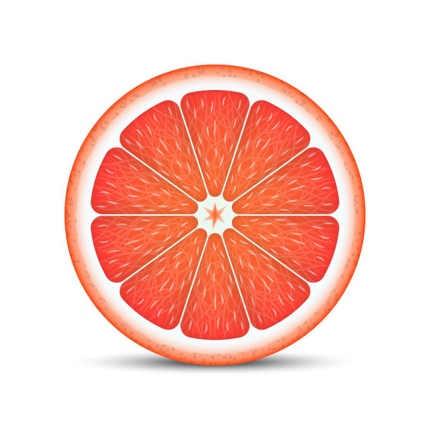 现实的葡萄柚片图片下载
