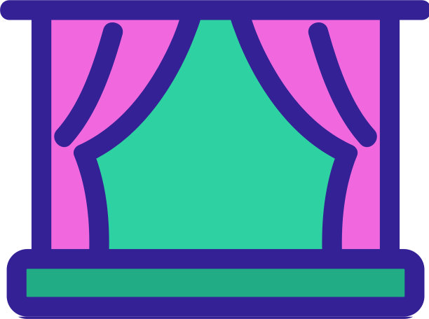 场景图标孤立的轮廓符号图片下载