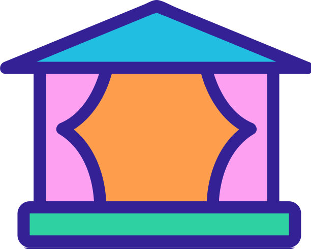 场景图标孤立的轮廓符号图片下载