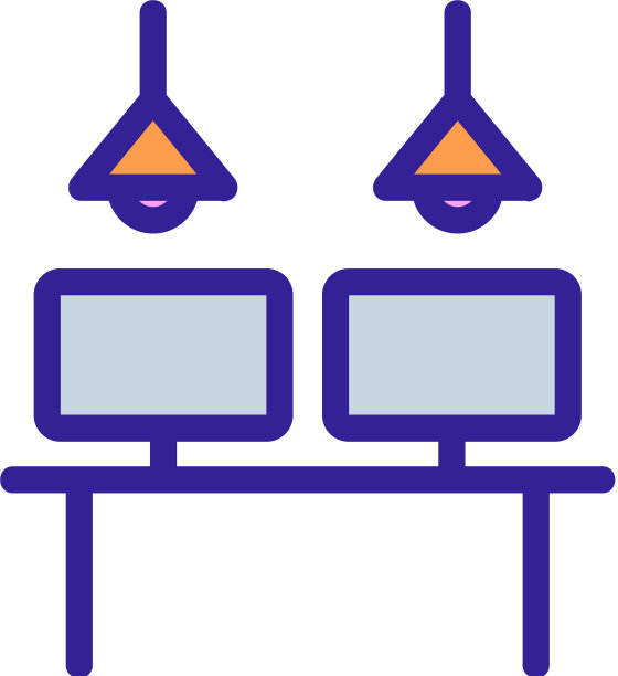 工作场所图标孤立轮廓符号图片下载