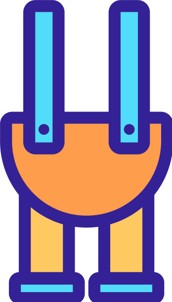 裤子兜售图标孤立轮廓符号图片下载