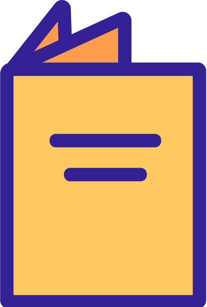 小册子图标孤立轮廓符号图片下载