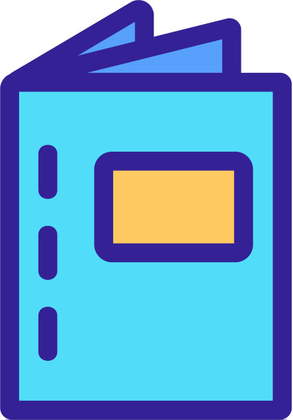 小册子图标孤立轮廓符号图片下载