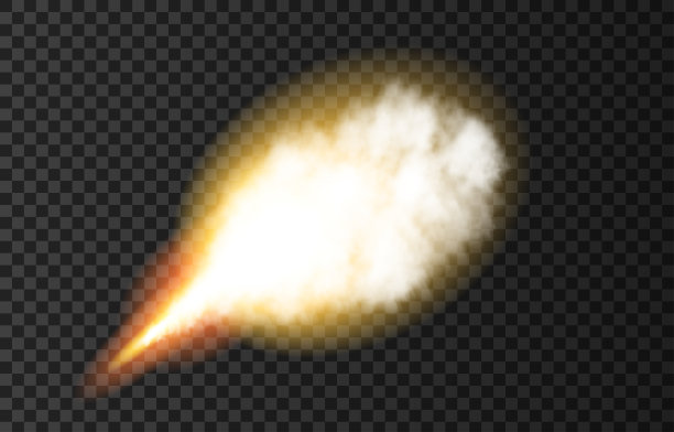 太空火箭发射时产生的火焰和烟雾。图片下载