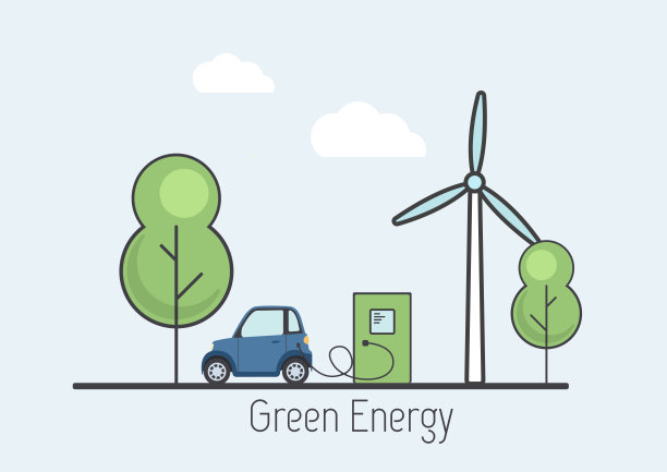 电动汽车在车站充电图片下载