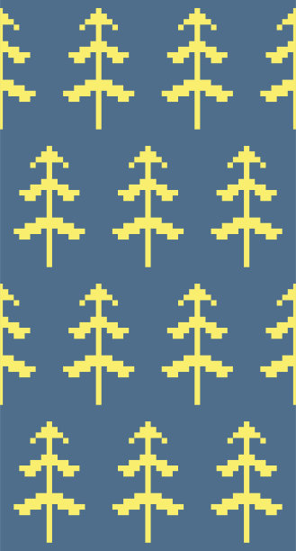 无缝图案与冷杉北欧民间风格。图片下载