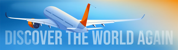 日落时分，一架客机起飞图片下载