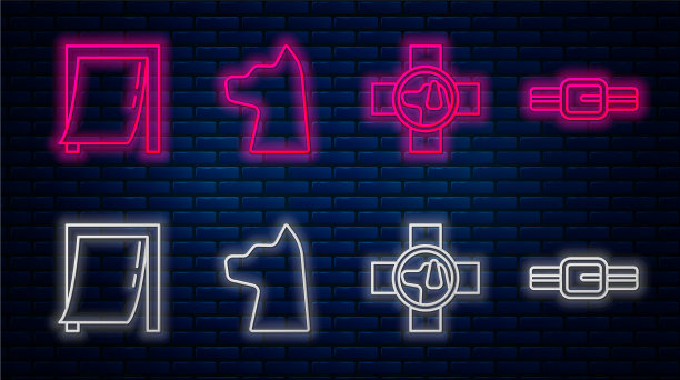 设线猫兽医诊所门牌为图片下载