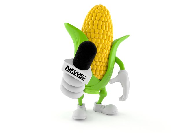 玉米人物拿着采访麦克风图片下载