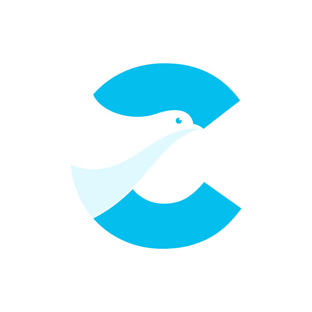 首字母c鸽子标志图片下载