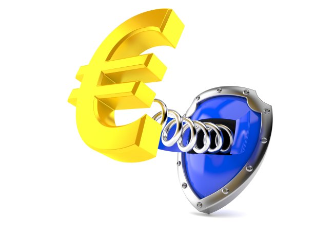 带盾牌的欧元图片下载
