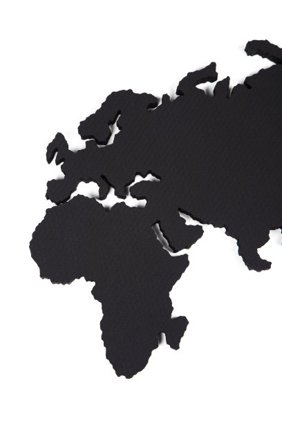 欧洲和非洲的3D世界地图图片下载