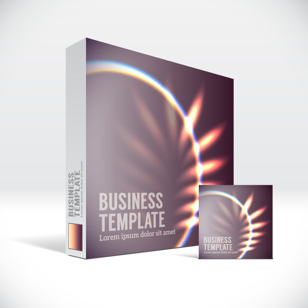 三维识别盒抽象闪亮的封面图片下载