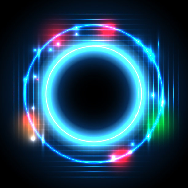 环形和黑洞的抽象背景图片下载