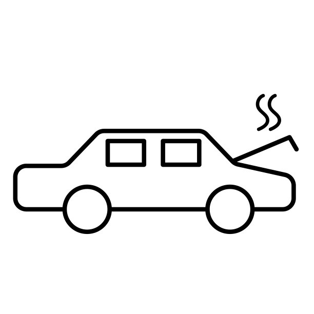 白色背景上的车祸图片下载