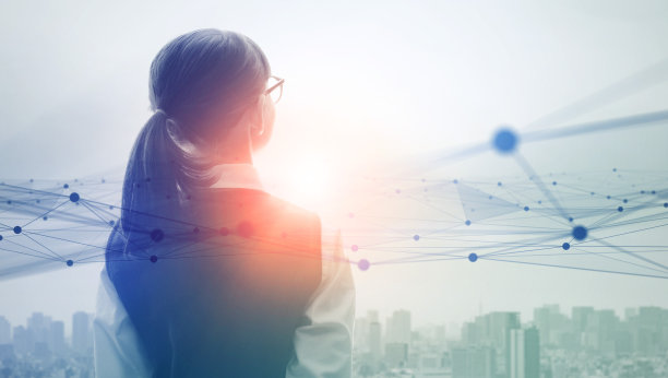 通信网络的概念。物联网(IoT)。电信。图片下载