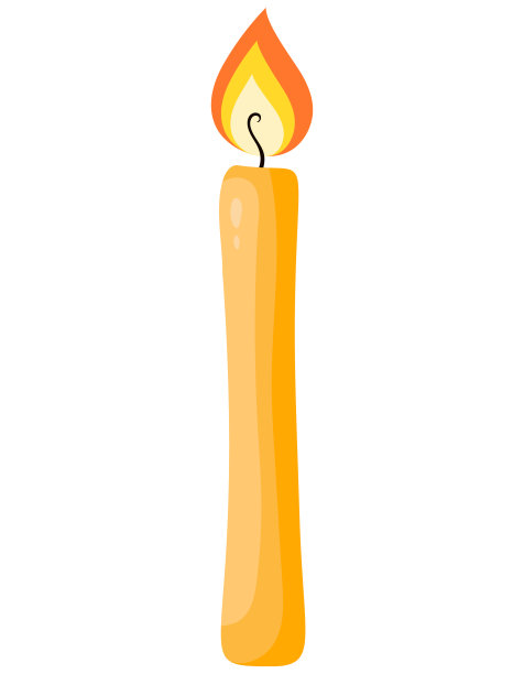 燃烧的蜡烛。图片下载