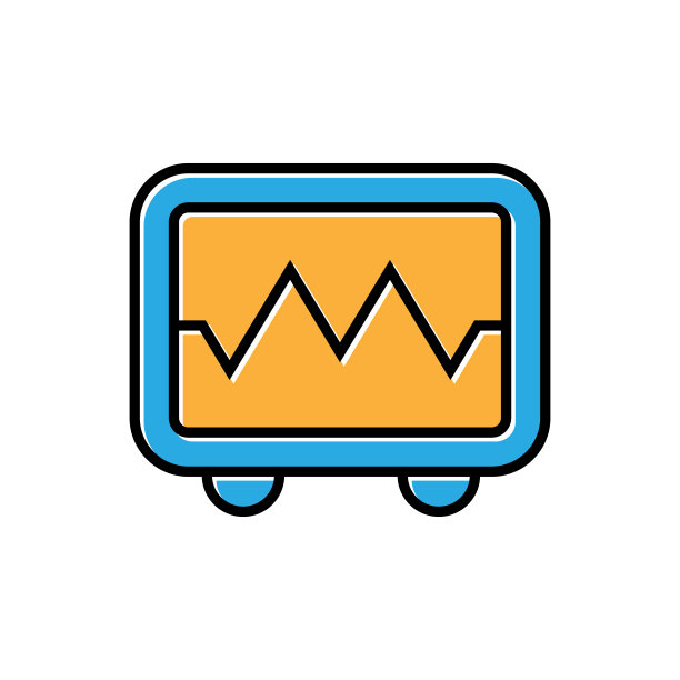 病人监视器图标矢量设计图片下载