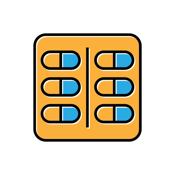 胶囊药丸图标矢量设计图片下载