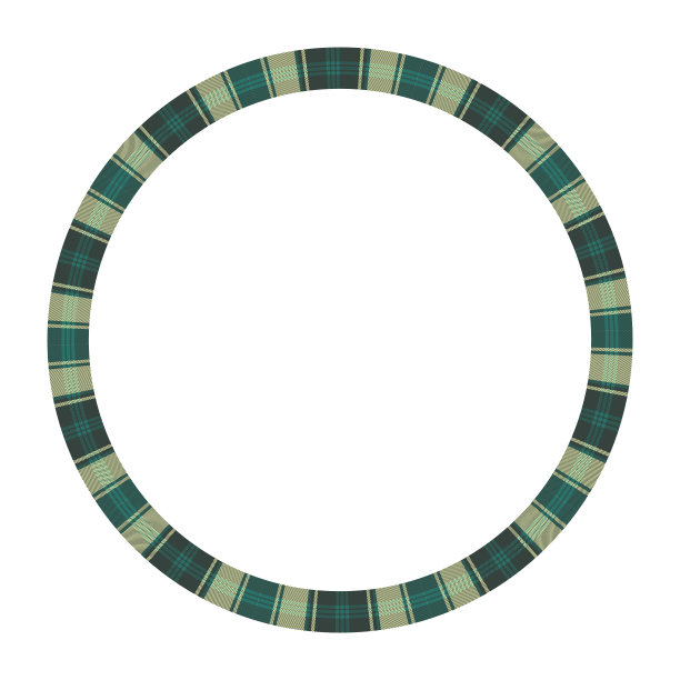 圆形框架复古图案设计模板图片下载