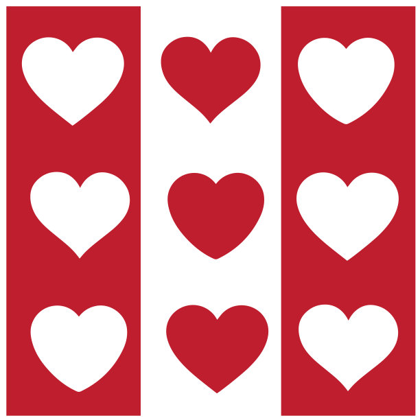 收藏九幅插画，爱的符号，爱的符号向量图片下载