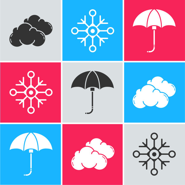 集云雪花，古典典雅拉开图片下载