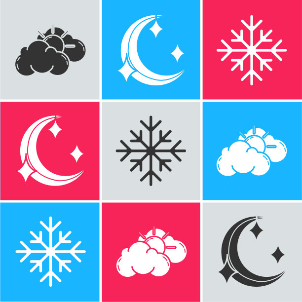 日落和云天气月亮和星星图片下载