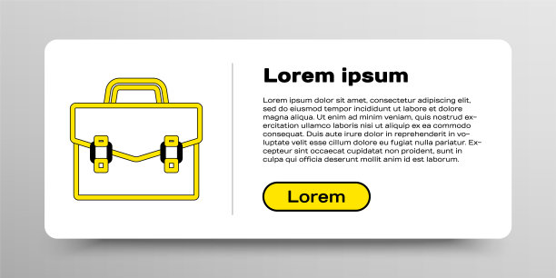 线公事包图标孤立在白色背景。业务用例的迹象。业务组合。色彩斑斓的轮廓的概念。向量图片下载