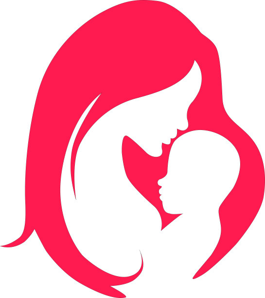 母亲节的标志。母亲对孩子的爱和关怀的载体。母亲抱着宝宝矢量母亲节矢量。图片下载