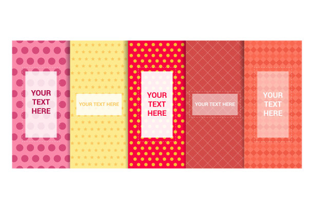 现代抽象封面集。彩色几何背景，矢量插图。图片下载