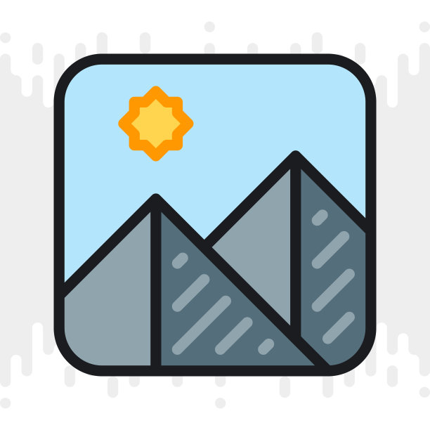 智能手机、平板电脑、笔记本电脑或其他具有移动界面的智能设备的图片库或相册应用程序图标。极简色彩版本的浅灰色背景图片下载