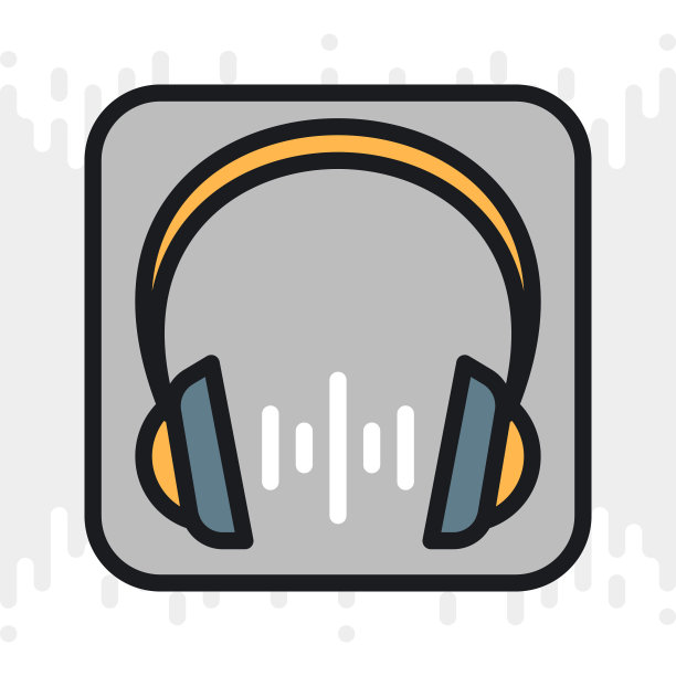 音乐播放器应用程序图标智能手机，平板电脑，笔记本电脑或其他智能设备的移动界面。极简色彩版本的浅灰色背景图片下载