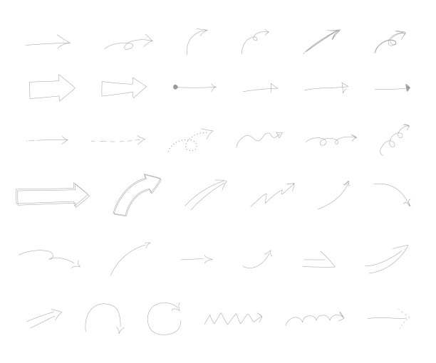 向量箭头的集合。图片下载
