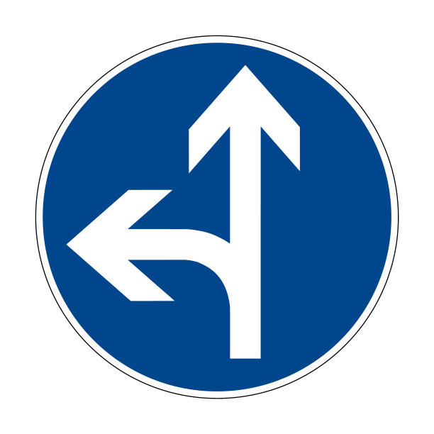 214a1左右交通德国路牌图片下载