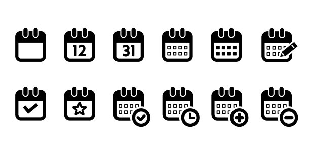 日历简单的图标图片下载